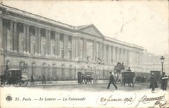 Paris CPA Le Louvre La colonnade
