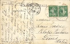 Paris CPA Panorama taken top of Arc de Triomphe