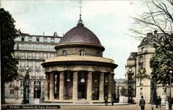 Paris CPA Rotunda of the park Heap