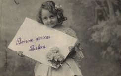 CPA Fantasy Child Happy New Year Pauline