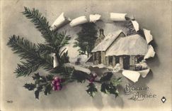 CPA Fantaisie Bonne annee