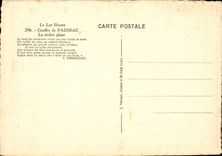 Pit of Padirac CPA the plane river