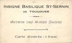 CPA Basilique de St Srrnin a Toulouse 