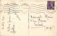 Lourdes CPA the basilica and the cave