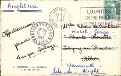 Lourdes CPA the basilica and the peak of Jer