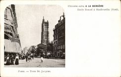 Paris Chicoree a la Bergere CPA Paris Tour Saint Jacques