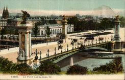 Paris CPA the bridge Alexandre III