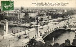 Paris CPA the bridge Alexandre III
