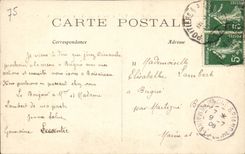 Paris CPA Panorama towards the bridge Alexandre III and Invalides