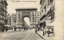 Paris CPA the door Saint Denis