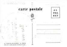 CPM lettre H l'heure H Au quatriene top il est exactement