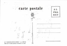 CPM lettre I Moi je relechis toujours a tete reposee