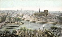 Paris CPA Vue generale de Notre Dame