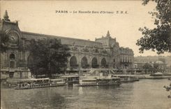Paris CPA the new Station of Orleans
