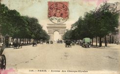 Paris CPA Which occurred of the Champs Elysees