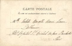 Paris CPA Park Heap Monument of Guy of Maupassant