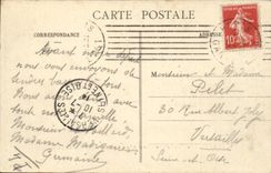 Paris CPA the bridge of the Harmony the House of Commons (Eiffel Tower)