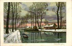 CPA Fantaisie Paysage