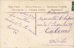 CPA Fantasy Child a kiss Happy New Year