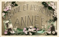 CPA Fantaisie Bonne et heureuse annee