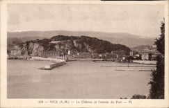 Nettes CPA das Schloss und das Hereinkommen des Hafens