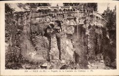 Nette CPA Front der Kaskade des Schlosses