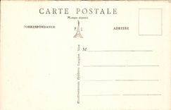 Nettes CPA die Kaskade des Schlosses