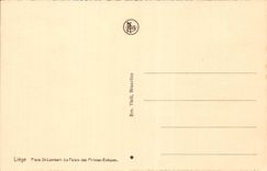 Belgie Belgium Liege CPA Places St lambert the palate of the princes bishops