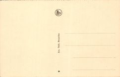 Belgie Belgium Liege CPA Church St Vincent and Statue Zenobe Gram