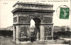Paris CPA Arc de Triomphe of Etoile
