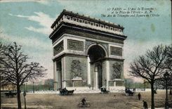 Paris CPA Arc de Triomphe of Etoile
