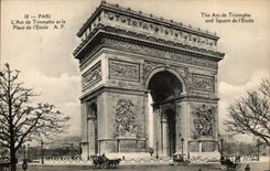 Paris CPA Arc de Triomphe of Etoile