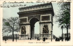 Paris CPA Arc de Triomphe of Etoile