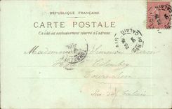 Paris CPA Arc de Triomphe of Etoile (bicycle)