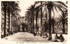 Toulon - Place of Freedom - Allee of Plamiers - CPA