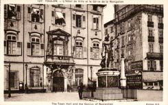 Toulon - the Town hall and Genius of Navigation - CPA