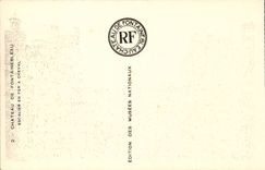 Fontainebleau - the Castle - Staircase out of Horseshoe - CPA