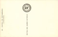 Fontainebleau - the Castle - Oval Court - CPA