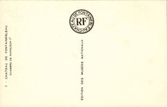 Fontainebleau - the Castle - Room of Napoleon I - CPA