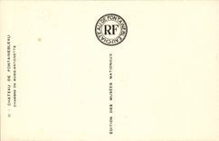 Fontainebleau - the Castle - Room of Marie Antoinette - CPA