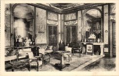Fontainebleau - the Castle - Living room of Music of Marie Antoinette - CPA