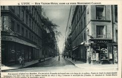 Lyon - Strasse Victor Hugo im Carnot Denkmal - CPA