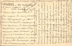 Paris - 4 - La Cite - Notre Dame - CPA