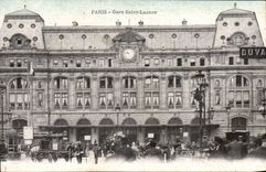 Paris - 8 - Train station St Lazare - CPA