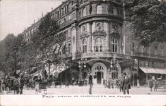 Paris - Theatre Vaudeville et B des Italiens - CPA 