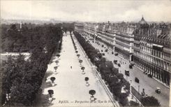 Paris - 1 - Perspective de la Rue du Rivoli - CPA 