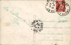 Fantasy - Child - Darling little girl with sprig off holly - CPA