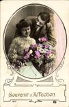 Fantaisie - Happy Couple - Souvenir d'Affection - CPA 