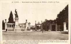 Lyon - Denkmal der Kinder der Rhônes - CPA