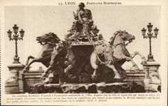 Lyon - Bartholdi Brunnen - CPA